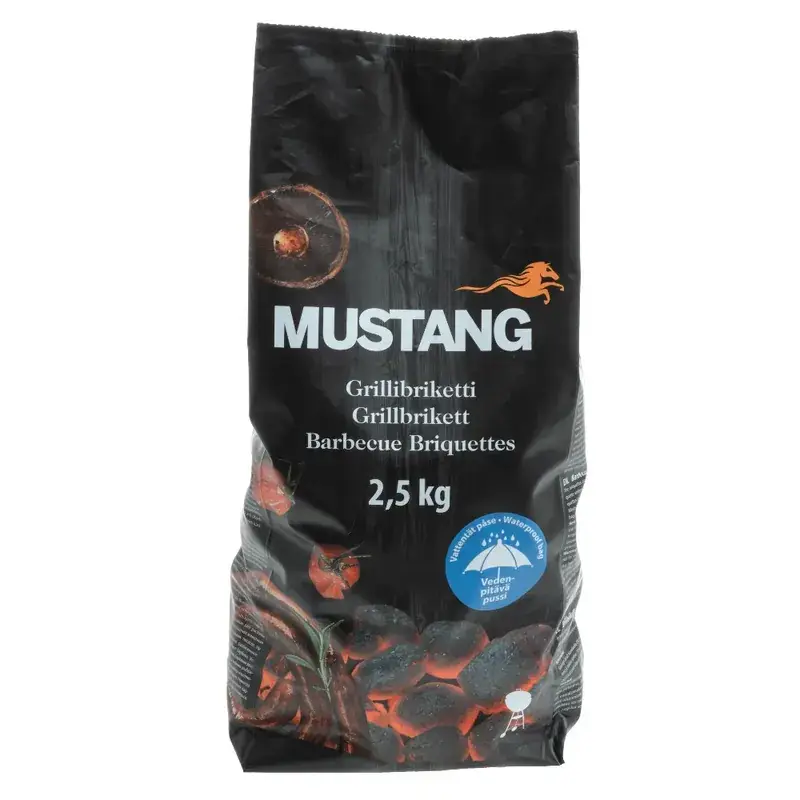 Kundfavorit Mustang Grillbrikett 2,5 kg Nyhet
