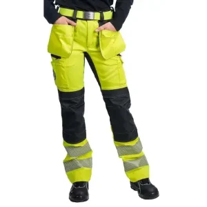 Beställ idag Köp nu VARSELBYXOR MED STRETCH OCH SPIKFICKOR D100 GUL/S