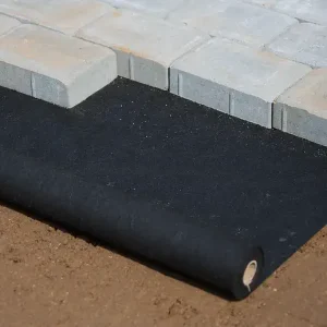 Ogräsduk 1x15 m 50 g svart risnedsättning
